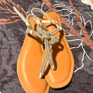 Steve Madden Cream and Tan Sandals